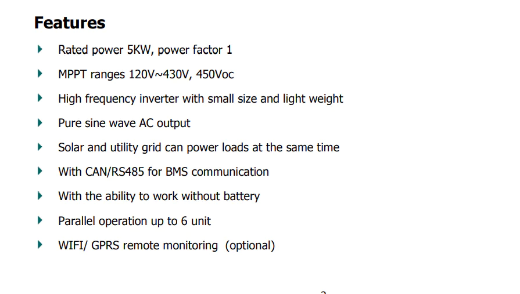 Picture of Growatt SPF 5000 ES Off-grid Inverter