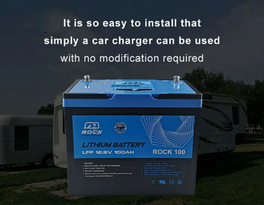 Picture of ROCK100 12V 100Ah Lithium Battery - the Smallest on the Market