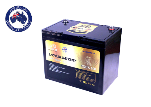 Picture of 4x Rock 12V 100Ah LiFePO4 Battery with Bluetooth