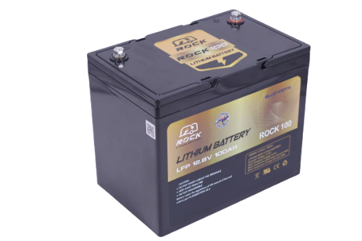 Picture of 4x Rock 12V 100Ah LiFePO4 Battery with Bluetooth
